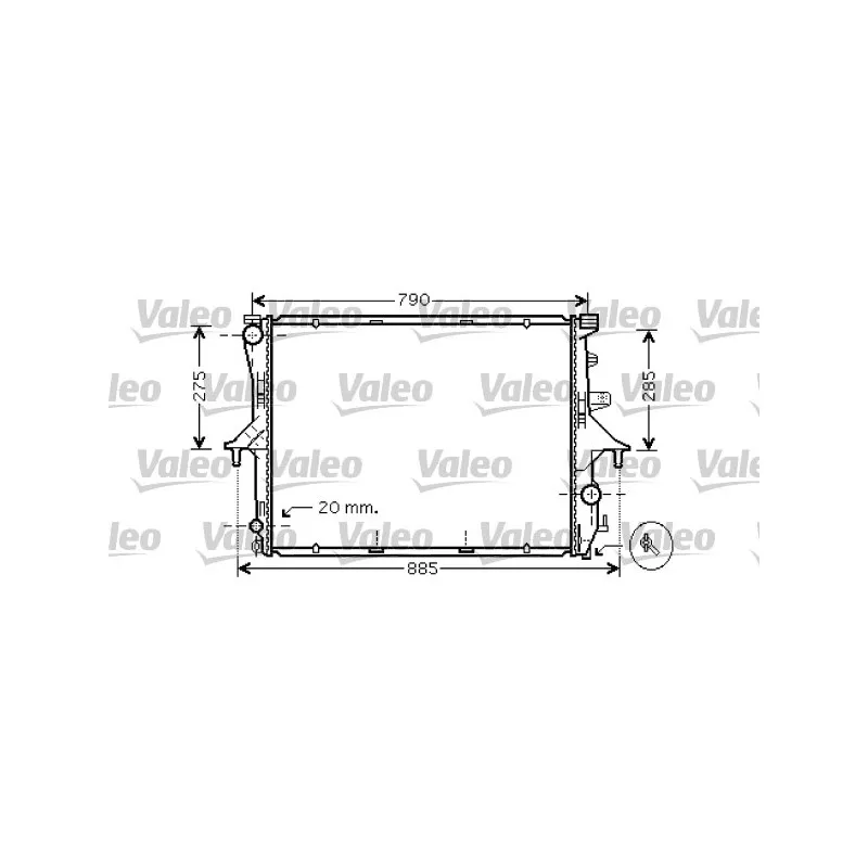 Radiateur, refroidissement du moteur VALEO 734740