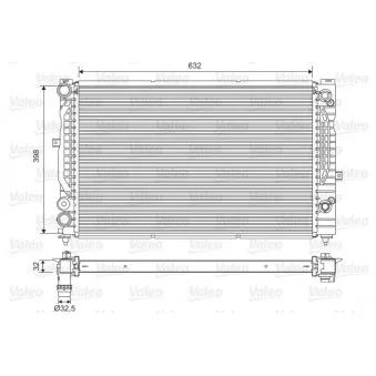 Radiateur, refroidissement du moteur VALEO 734752