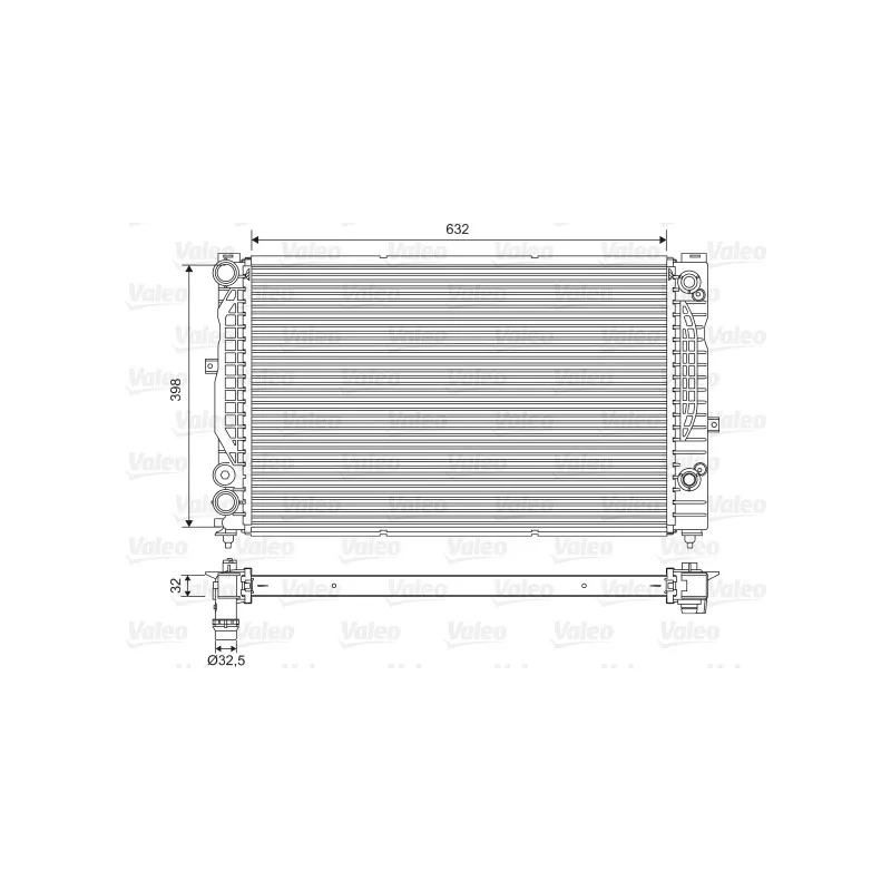 Radiateur, refroidissement du moteur VALEO 734752