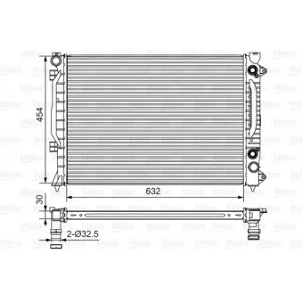 Radiateur, refroidissement du moteur VALEO 734753