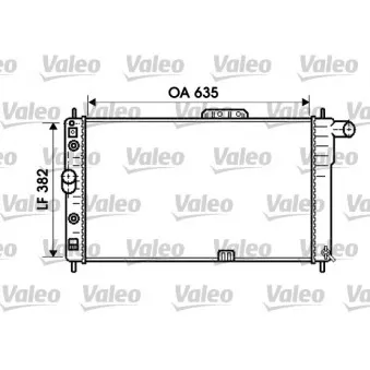 Radiateur, refroidissement du moteur VALEO 734761