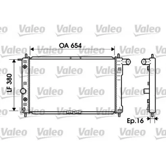Radiateur, refroidissement du moteur VALEO 734764