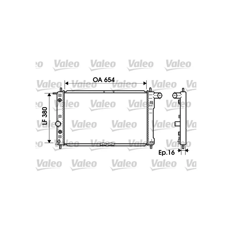 Radiateur, refroidissement du moteur VALEO 734764
