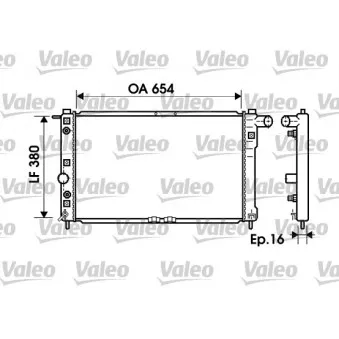 Radiateur, refroidissement du moteur VALEO 734765