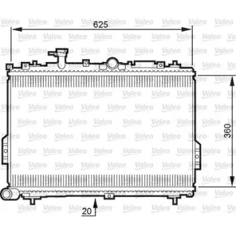 Radiateur, refroidissement du moteur VALEO 734781