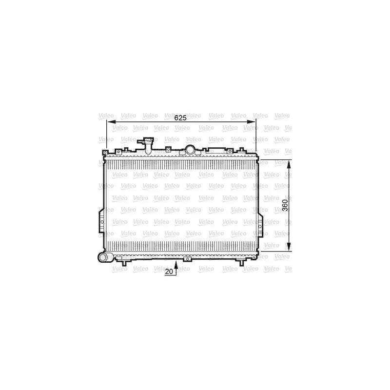 Radiateur, refroidissement du moteur VALEO 734781