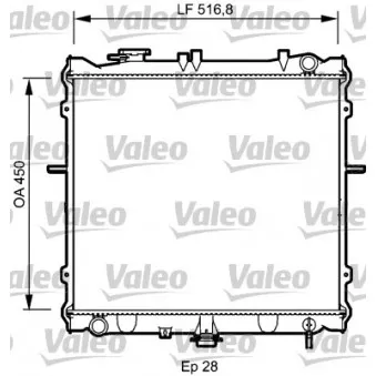 Radiateur, refroidissement du moteur VALEO 734788