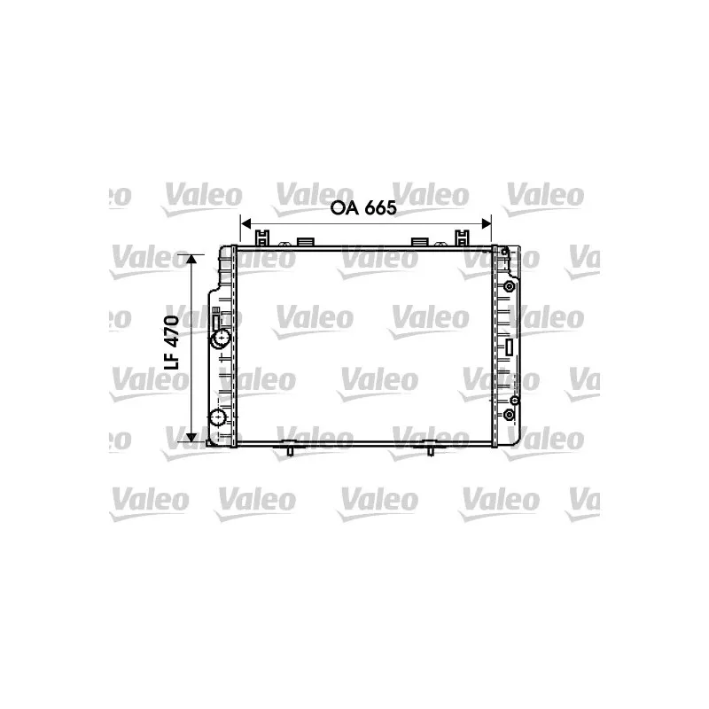 Radiateur, refroidissement du moteur VALEO 734793