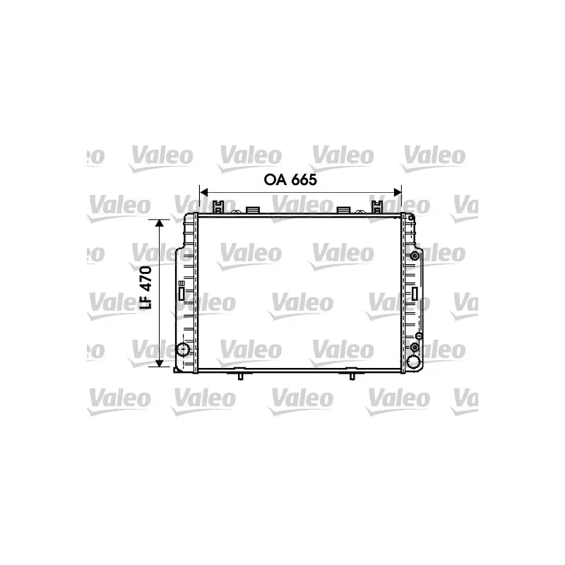 Radiateur, refroidissement du moteur VALEO 734795