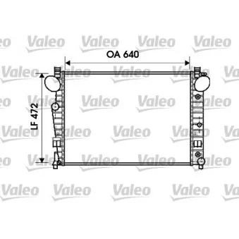 Radiateur, refroidissement du moteur VALEO 734802