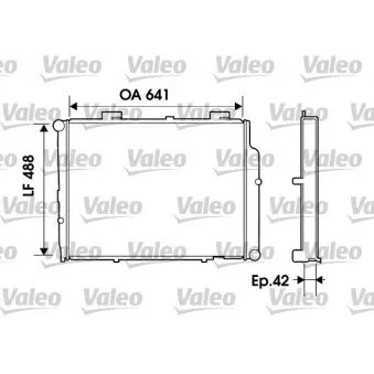 Radiateur, refroidissement du moteur VALEO 734803