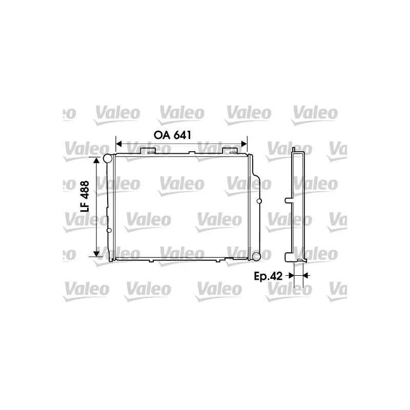 Radiateur, refroidissement du moteur VALEO 734803