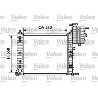Radiateur, refroidissement du moteur VALEO 734806