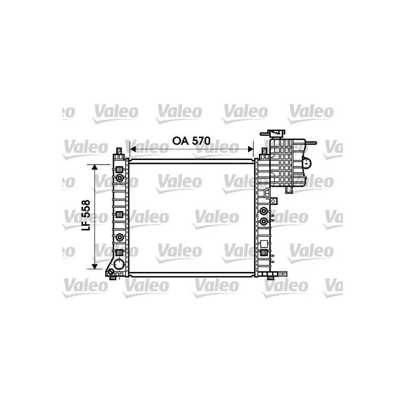 Radiateur, refroidissement du moteur VALEO 734806