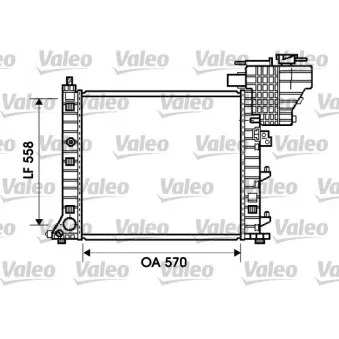 Radiateur, refroidissement du moteur VALEO 734807