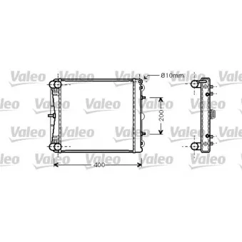 Radiateur, refroidissement du moteur VALEO 734827