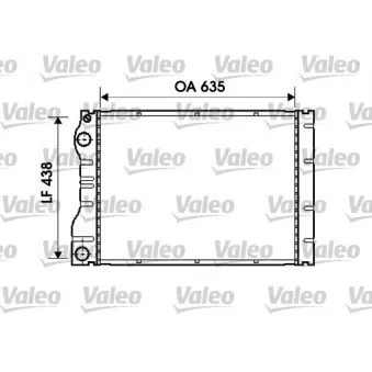 Radiateur, refroidissement du moteur VALEO 734828