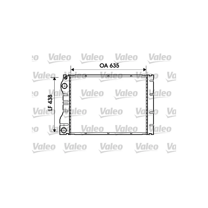 Radiateur, refroidissement du moteur VALEO 734828