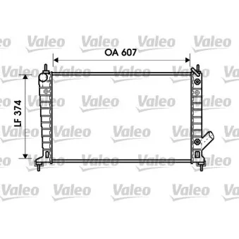 Radiateur, refroidissement du moteur VALEO 734830