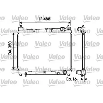 Radiateur, refroidissement du moteur VALEO 734840