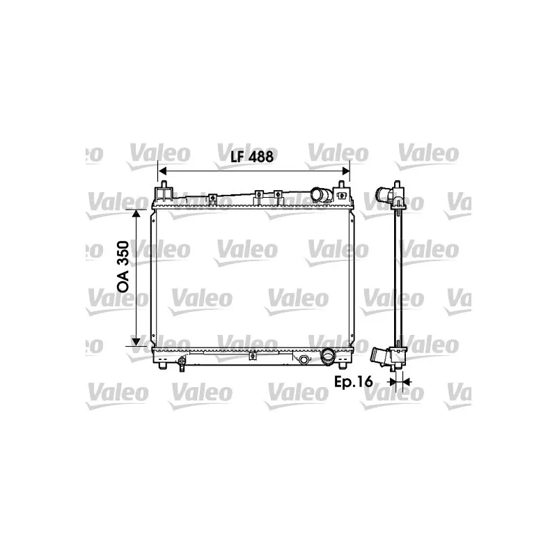Radiateur, refroidissement du moteur VALEO 734840