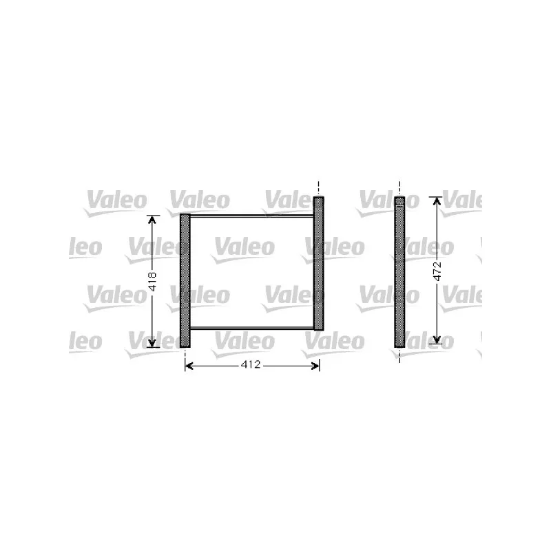 Radiateur, refroidissement du moteur VALEO 734848