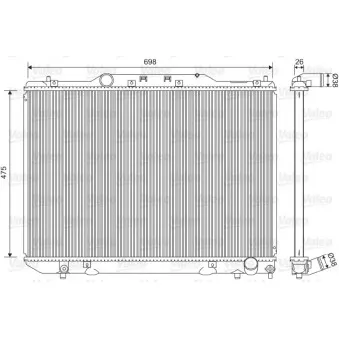 Radiateur, refroidissement du moteur VALEO 734850
