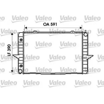 Radiateur, refroidissement du moteur VALEO 734856