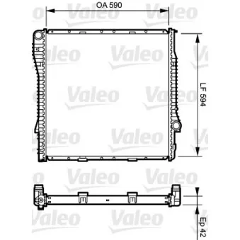 Radiateur, refroidissement du moteur VALEO 734894