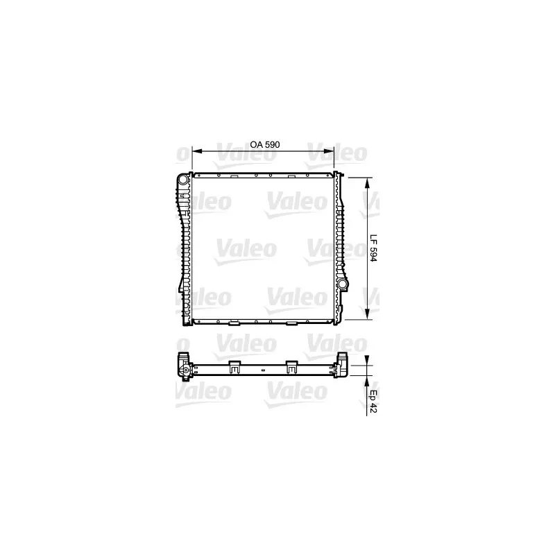 Radiateur, refroidissement du moteur VALEO 734894