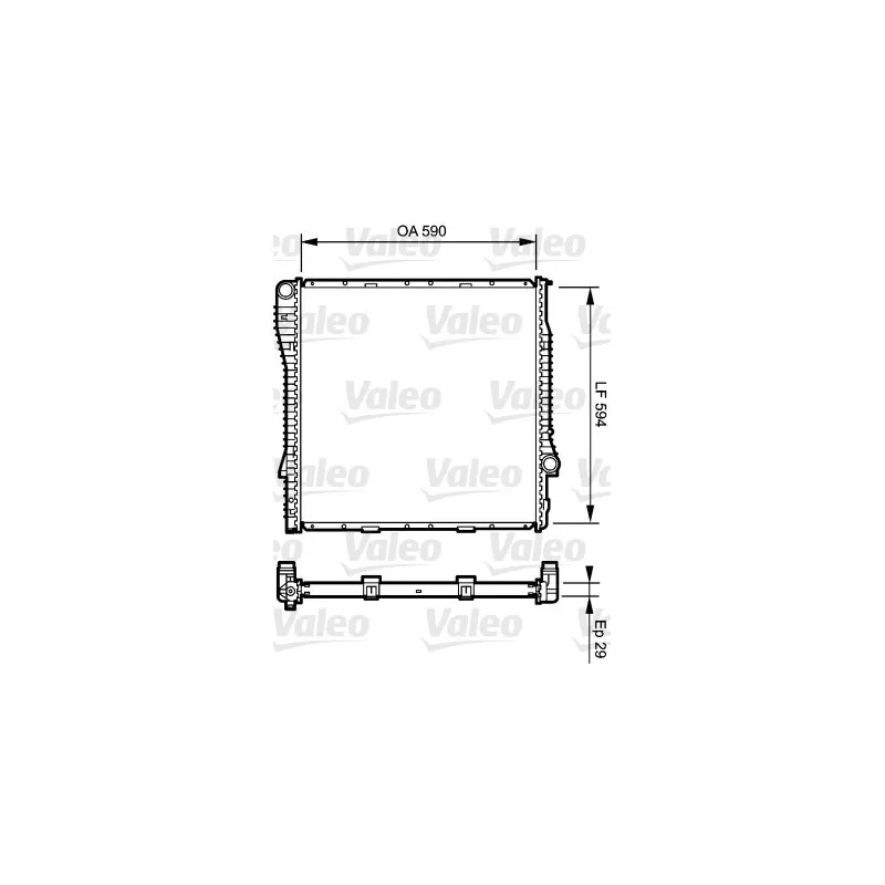 Radiateur, refroidissement du moteur VALEO 734896
