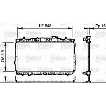 Radiateur, refroidissement du moteur VALEO 734903