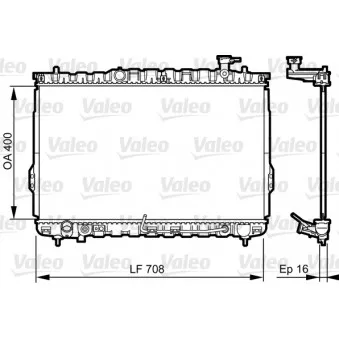 Radiateur, refroidissement du moteur VALEO 734909