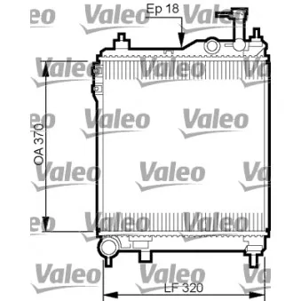 Radiateur, refroidissement du moteur VALEO 734910