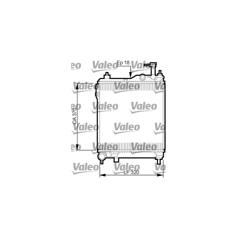 Radiateur, refroidissement du moteur VALEO 734910