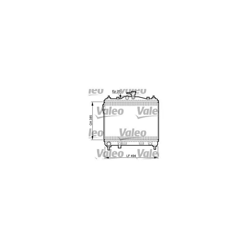 Radiateur, refroidissement du moteur VALEO 734912
