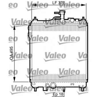 Radiateur, refroidissement du moteur VALEO 734914