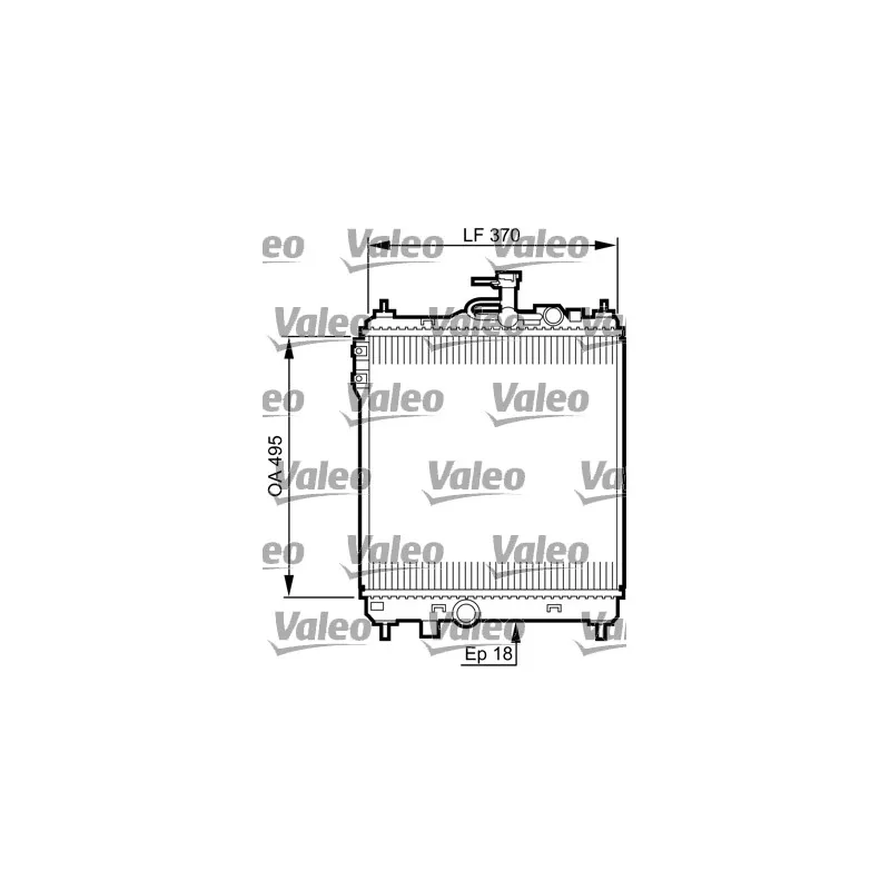 Radiateur, refroidissement du moteur VALEO 734914