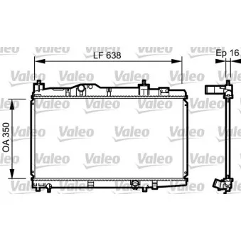 Radiateur, refroidissement du moteur VALEO 734916