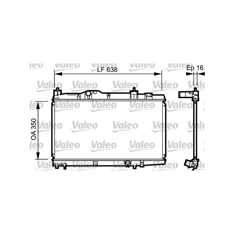 Radiateur, refroidissement du moteur VALEO 734916