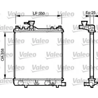 Radiateur, refroidissement du moteur VALEO 734917