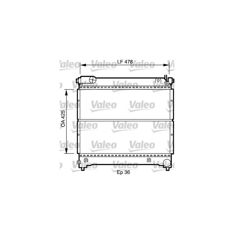 Radiateur, refroidissement du moteur VALEO 734918