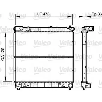 Radiateur, refroidissement du moteur VALEO 734919