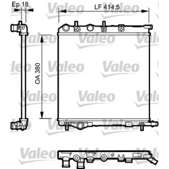 Radiateur, refroidissement du moteur VALEO 734921