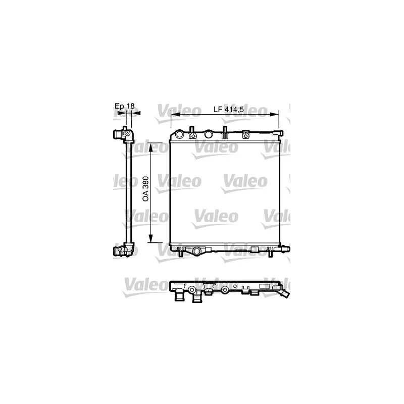 Radiateur, refroidissement du moteur VALEO 734921