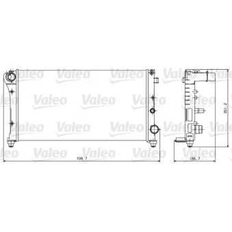 Radiateur, refroidissement du moteur VALEO 734924