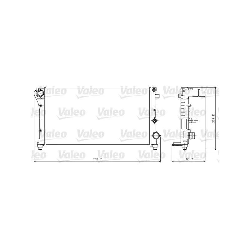Radiateur, refroidissement du moteur VALEO 734924