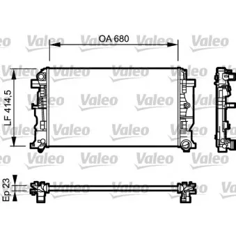 Radiateur, refroidissement du moteur VALEO 734926