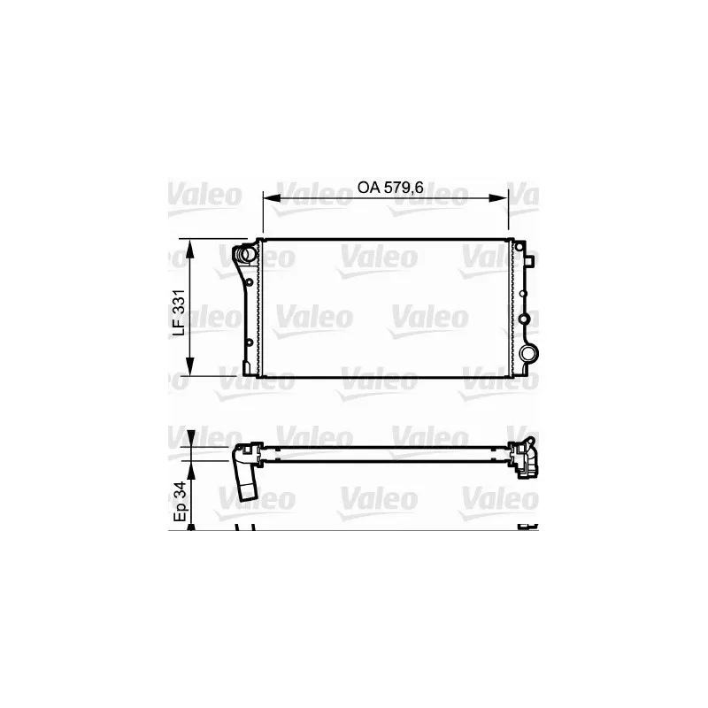 Radiateur, refroidissement du moteur VALEO 734932