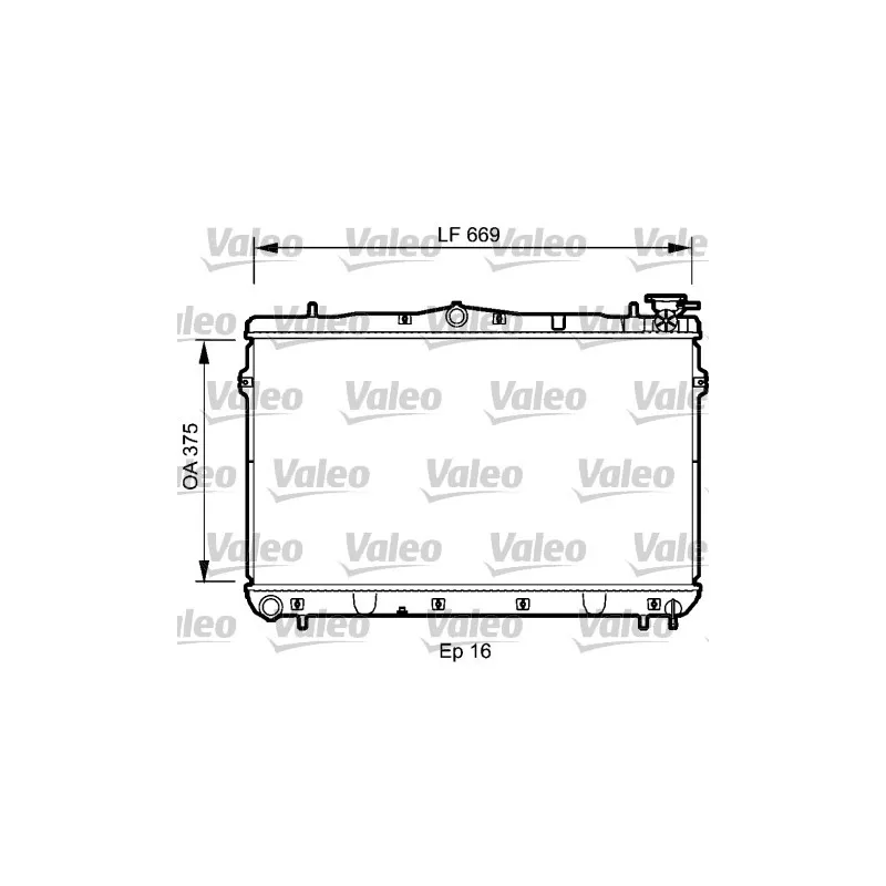 Radiateur, refroidissement du moteur VALEO 734950